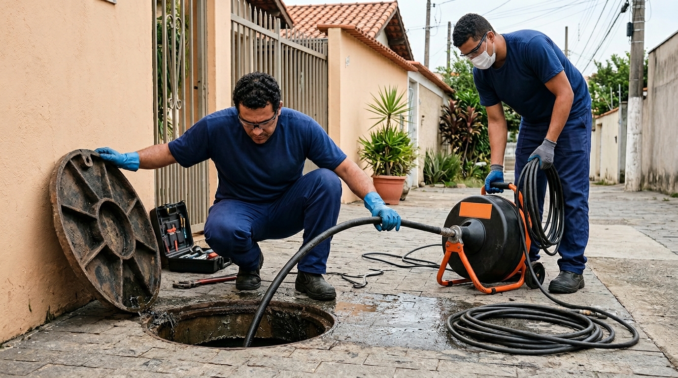 Desentupimento de esgoto em Campina Grande-PB