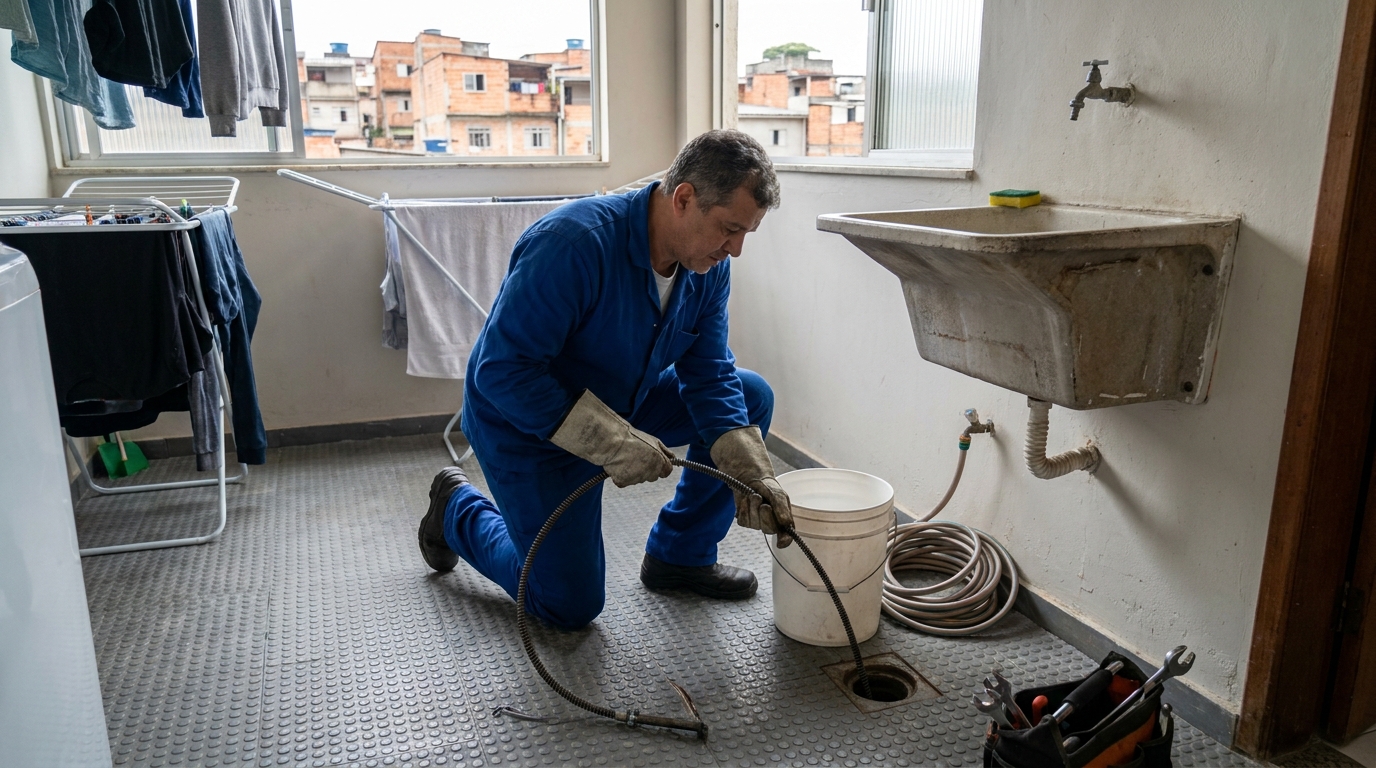 Desentupimento de Ralos Externos nos Cuités, Campina Grande‑PB