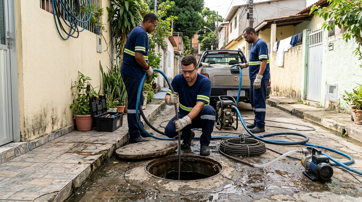Hidrojateamento de Alta Pressão em Campina Grande‑PB