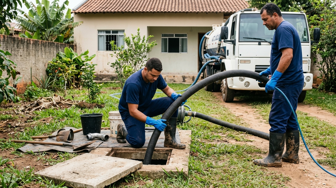 Esgotamento de fossa em Campina Grande-PB