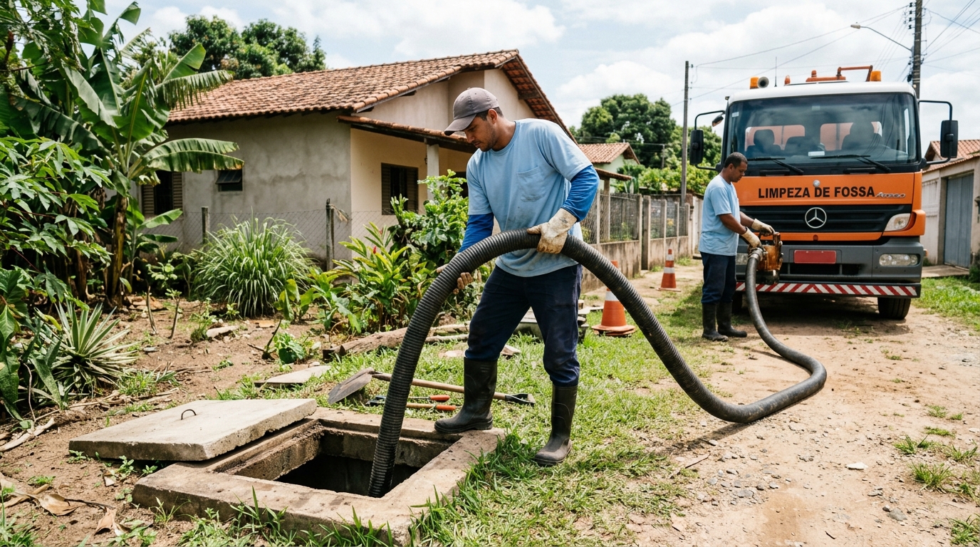 Higienização de fossa residencial em Campina Grande-PB