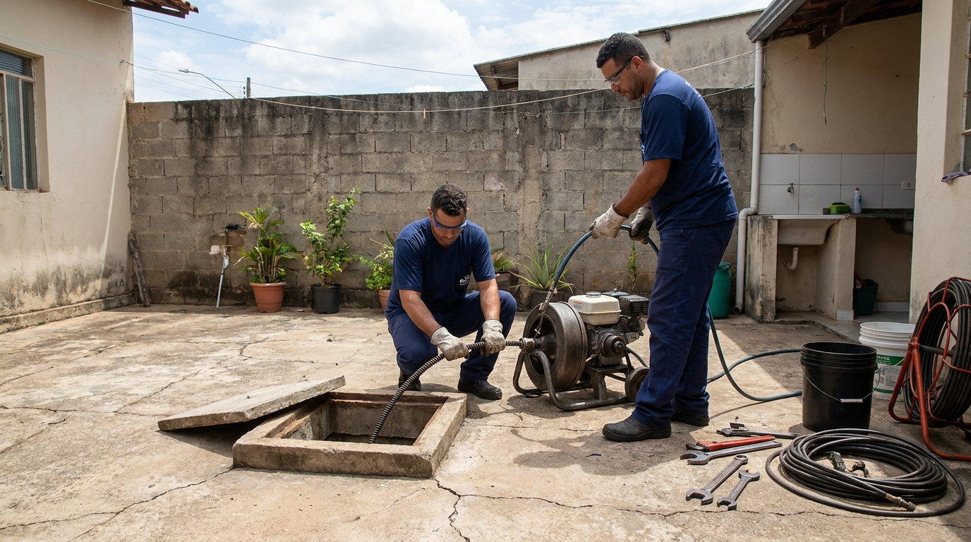 Sucção de Resíduos nos Cuités, Campina Grande‑PB